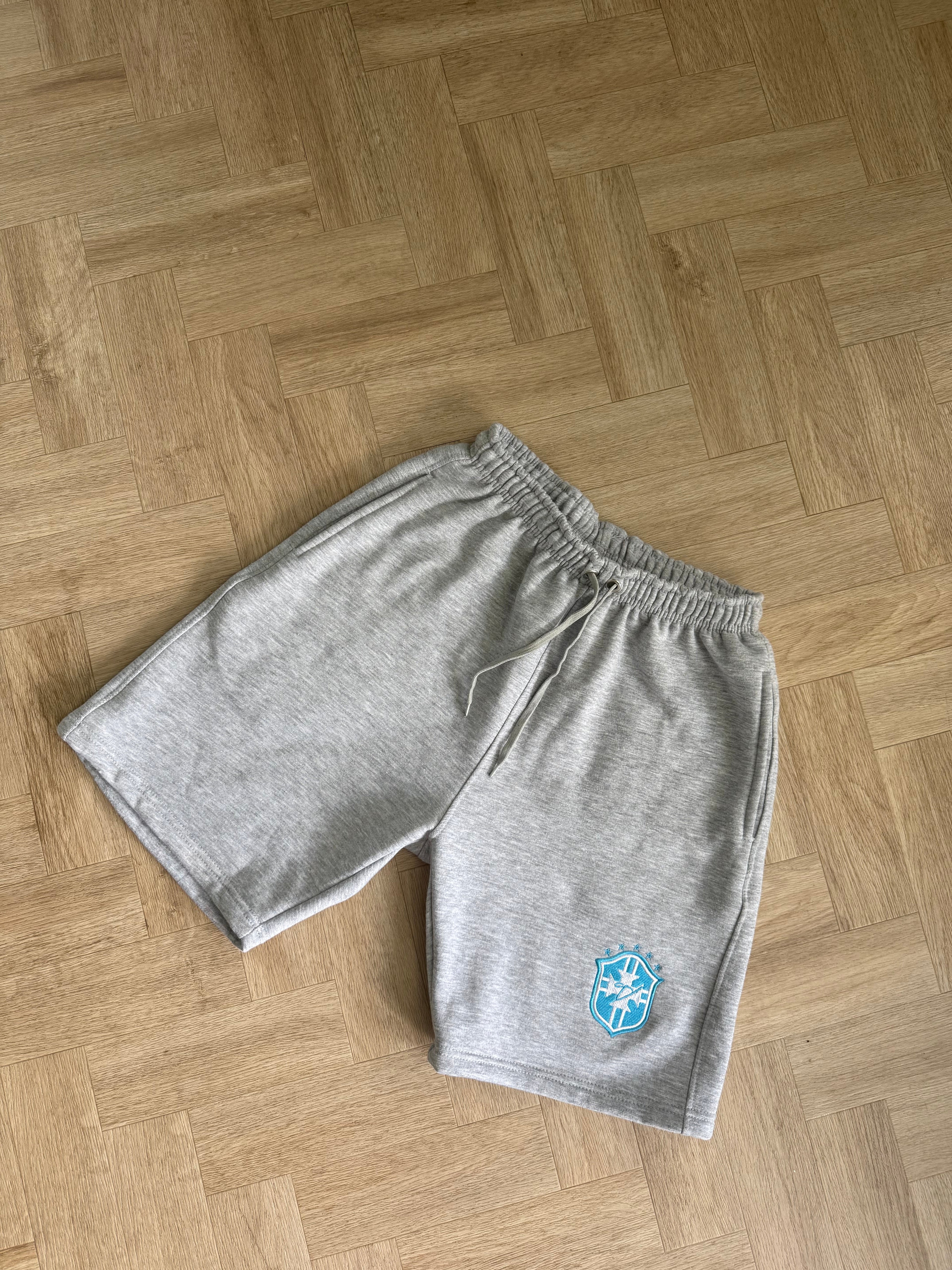 BRAZIL GREY/BLUE SHORTS